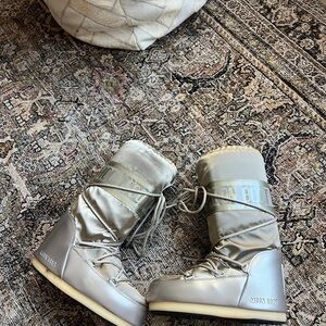 Champagne Moon Boots